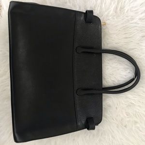 CUYANA Work Satchel black leather